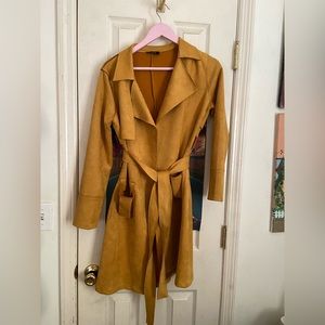 privy mustard yellow coat